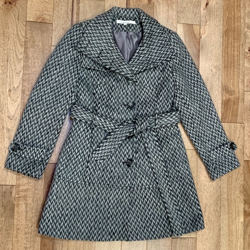 Kenneth Cole New York Wool Blend Trench Sz. 6